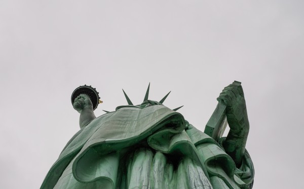 Statue of Liberty - worm's eye view